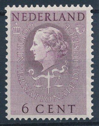 Nederland 1951 - 6 Cent violet Koningin Juliana Cour, Postzegels en Munten, Postzegels | Nederland