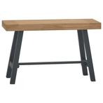Bankje 80cm Teakhout - Stoer Zitbankje - Retourdeal, Vintage/Rustiek, Nieuw, Minder dan 50 cm, Ophalen of Verzenden