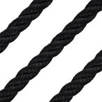 12mm Landvast & Ankerlijn 3-Strengs Polyester Zwart, Ophalen of Verzenden, Nieuw