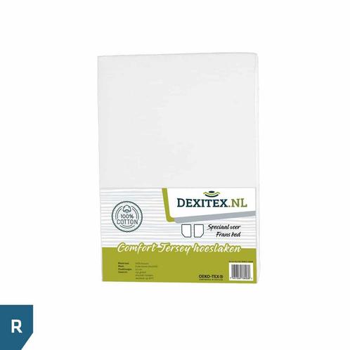 Jersey hoeslaken Frans bed wit,lichtgrijs of antraciet -, Huis en Inrichting, Slaapkamer | Beddengoed, Hoeslaken of Sloop, Wit