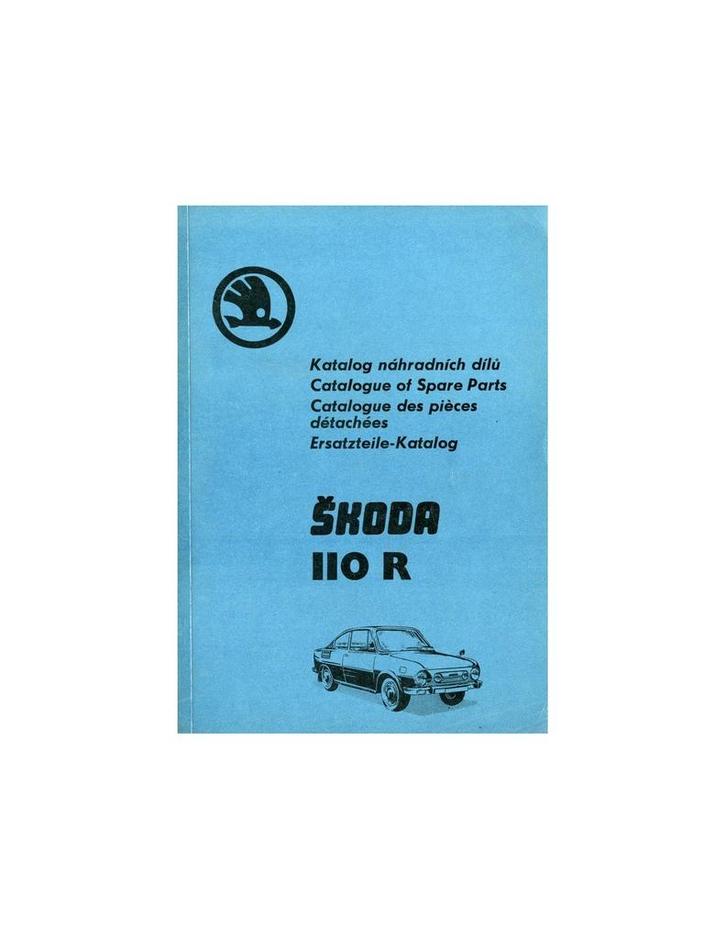 1974 SKODA 110 R ONDERDELEN CATALOGUS, Auto diversen, Handleidingen en Instructieboekjes