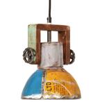 vidaXL Hanglamp industrieel rond 25 W E27 19 cm meerkleurig, Verzenden, Nieuw
