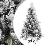 vidaXL Kerstboom met dennenappels en sneeuw 195 cm PVC en PE, Verzenden, Nieuw