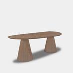 Tafel organisch eikenhout  Set Kegelpoot  270x120, Nieuw