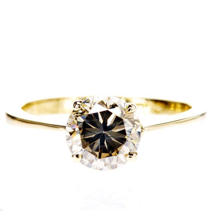 Zonder Minimumprijs - Verlovingsring - 14 karaat Geel goud -, Sieraden, Tassen en Uiterlijk, Antieke sieraden