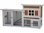 Konijnenhok Villa - Bruin/Wit -  147 x 50 x 80 cm, Verzenden, Nieuw
