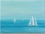 Matthieu van Riel - Mediterranean Sea, Sailboat, Antiek en Kunst