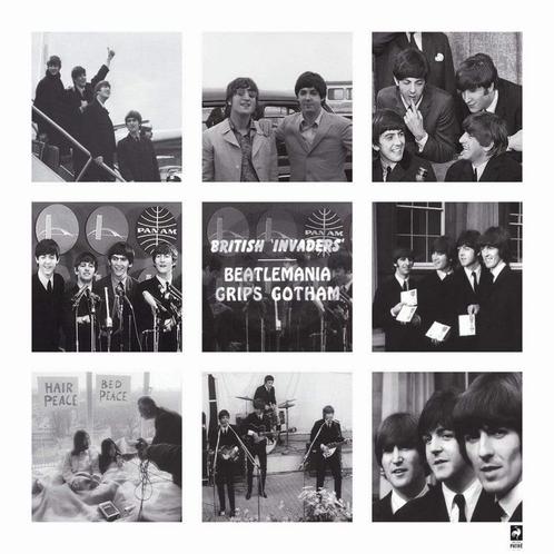 British Pathe - Beatlemania Grips Gotham Kunstdruk 70x70cm, Huis en Inrichting, Woonaccessoires | Schilderijen, Tekeningen en Foto's