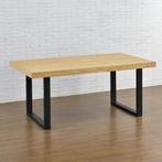 Stalen onderstel U tafelpoot set van 2 staal 80x72 cm zwart, Verzenden, Nieuw