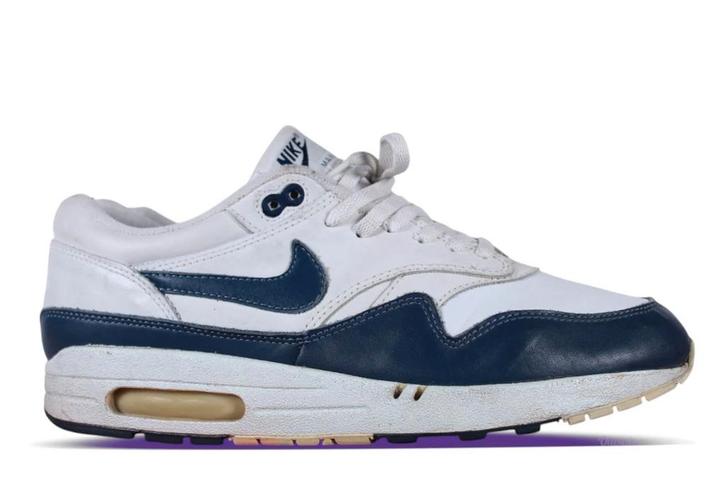 SALE! Nike Air Max 1 Leather Midnight Navy (2003) • 47.5, Kleding | Heren, Schoenen, Sneakers of Gympen, Ophalen of Verzenden