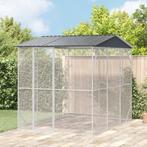vidaXL Vogelvolière Antraciet 310x227x247 cm Stahl, Dieren en Toebehoren, Verzenden, Nieuw
