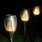Solar lantaarn Fakkel met vlameffect - set van 2 stuks, Nieuw, Minder dan 50 watt, Kunststof, Led