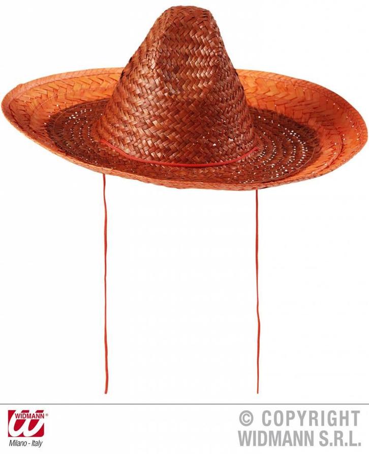 Sombrero oranje 48cm, Hobby en Vrije tijd, Feestartikelen, Nieuw, Ophalen of Verzenden