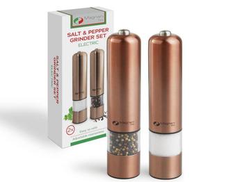 Magnani - Elektrisch Peper- en Zoutstel - Rosé Goud - Grove beschikbaar voor biedingen