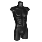 Plastic collection torso 3/4 model heer zwart