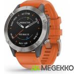 Garmin fenix 6 Sapphire smartwatch Oranje, Titanium 3,3 cm (