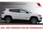 Compass 4xe 190 Plug-in Hybrid Electric Night Eagle, Auto's, Jeep, Automaat, Gebruikt, Leder en Stof, Wit