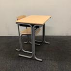 Tweedehands complete school set Galvanias 10 stuks tafels +, Huis en Inrichting, Stoelen, Ophalen of Verzenden, Gebruikt, Hout
