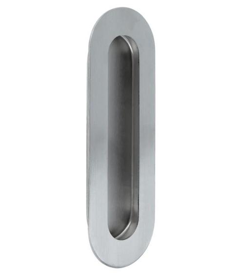 Inbouw schuifdeurkom ovaal 120x40 mm rvs, Doe-het-zelf en Verbouw, Hang- en Sluitwerk, Verzenden