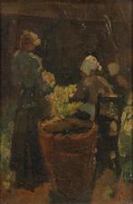 Willem Hendrik van der Nat (1864–1929) - Bloemkoolmeisjes, Antiek en Kunst, Kunst | Schilderijen | Klassiek
