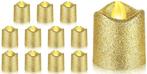 LED Minikaarsje Glitter Goud per stuk, Ophalen of Verzenden, Nieuw