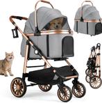Hondenbuggy - Inklapbare - Hondenwagen - Hondenkar - Grijs -, Verzenden, Zo goed als nieuw