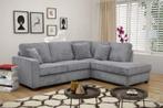 Hoekbank Groningen - hoekbanken - Zilver, Huis en Inrichting, Banken | Sofa's en Chaises Longues, Nieuw, Stof