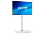 Veiling - Fitueyes TV standaard 19-43 inch TV wit glas, Nieuw