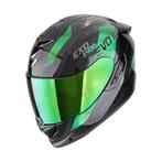 Scorpion EXO-1400 Evo II Carbon Air Platted Zwart Groen, Nieuw met kaartje, Overige merken, Heren, Verzenden