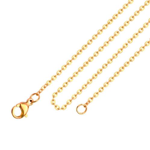 Fako Bijoux® - Schakelketting RVS - Ketting Staal -, Sieraden, Tassen en Uiterlijk, Kettingen, Verzenden