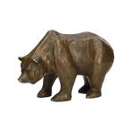 Beeldje - Bear - Brons, Marmer