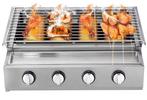 Rookvrije 4-brander gas BBQ: draagbaar &amp; afneembaar buit, Verzenden, Nieuw