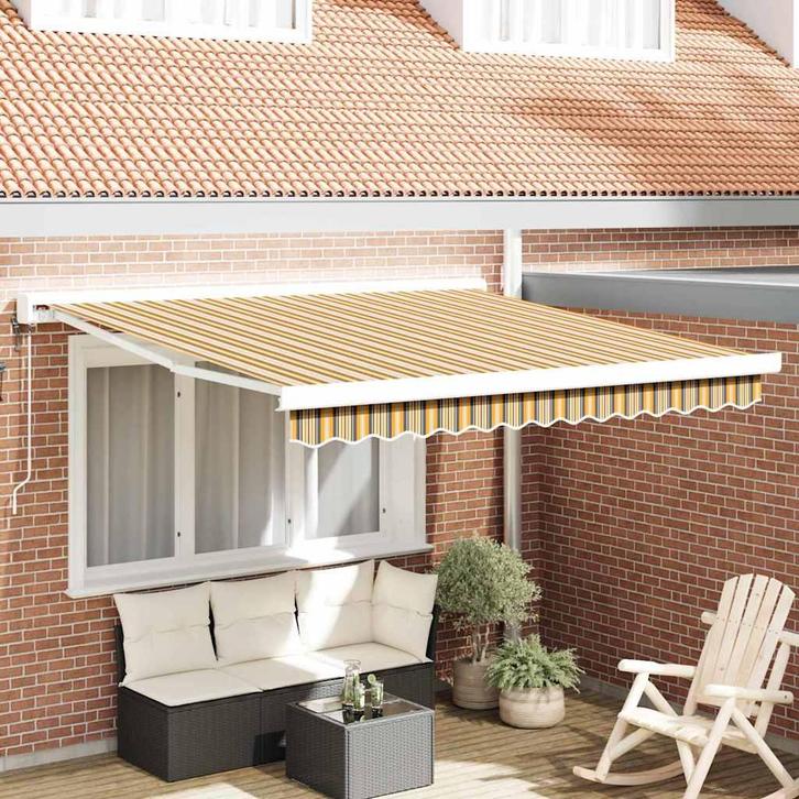vidaXL Markies Multikleur 300 x 250 x 165 cm Polyester en, Tuin en Terras, Zonneschermen, Nieuw, Verzenden