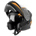 VINZ Busan - Oranje, Motoren, Verzenden, Nieuw met kaartje, XS, Systeemhelm