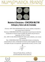 Romeinse Rijk. Maximino & Diocleciano. Silvered Antoninianus
