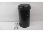 Brabantia Touch Bin Prullenbak - 60 liter - Matt Black, Verzenden, Zo goed als nieuw