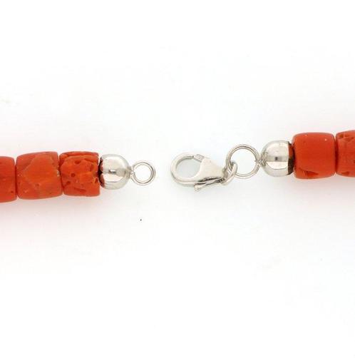 Zonder Minimumprijs - Halsketting - 18 karaat Witgoud Koraal, Sieraden, Tassen en Uiterlijk, Kettingen