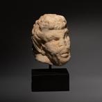 Oud-Romeins Marmer Mooi hoofd van een sater. 1e-2e eeuw na