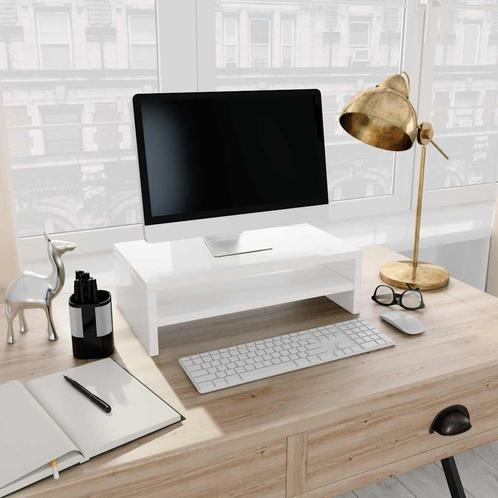 vidaXL Monitorstandaard 42x24x13 cm bewerkt hout hoogglans, Huis en Inrichting, Kasten | Televisiemeubels, Minder dan 25 cm, Nieuw