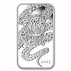 Perth Mint - Rectangle Dragon 1 oz 2025 Proof - zilver, Postzegels en Munten, Verzenden, Losse munt, Zilver