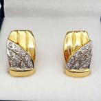 Oorbellen - 18 karaat Geel goud, Witgoud -  0.36ct. tw., Sieraden, Tassen en Uiterlijk, Oorbellen, Nieuw
