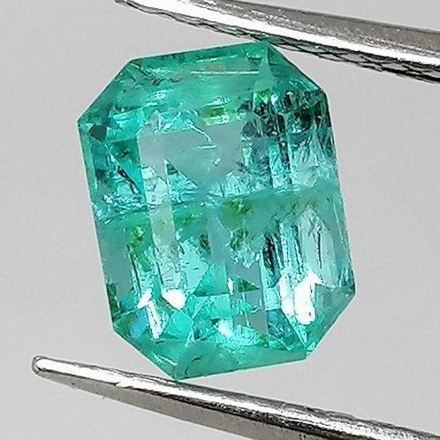 Smaragd - 0.98 ct - Instituto Gemólogico Español (IGE), Sieraden, Tassen en Uiterlijk, Edelstenen