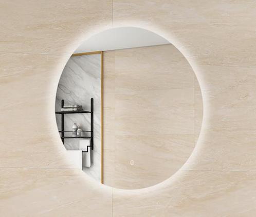 SALE - Ekeby 90 x 90 - Frameloos - Spiegel - Rond -, Huis en Inrichting, Badkamer | Badkamermeubels, Nieuw, Ophalen of Verzenden