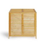 Dubbele wasmand - bamboe - 58 x 40 x 60 cm, Verzenden, Nieuw, 150 tot 200 cm