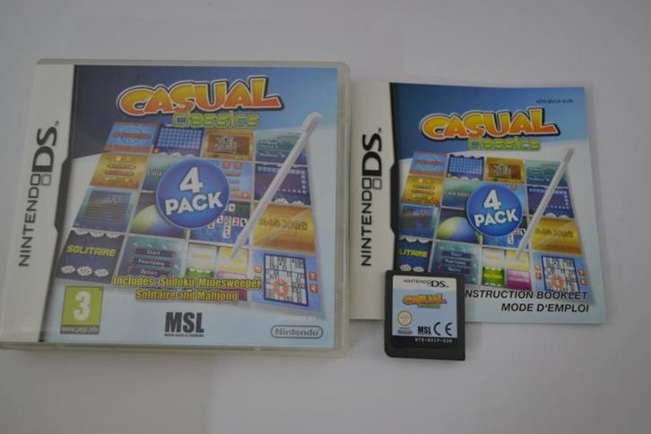 Casual Classics (DS EUR), Spelcomputers en Games, Games | Nintendo 2DS en 3DS, 1 speler, Zo goed als nieuw, Verzenden