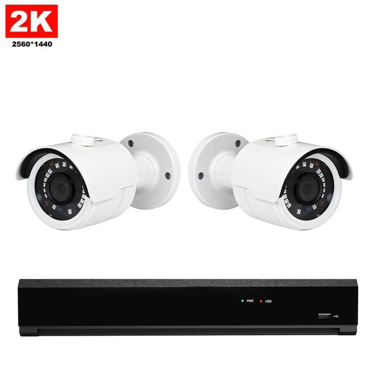 2x Draadloze Professionele 2K IP Camera Bewakingsset – 2K, Audio, Tv en Foto, Videobewaking, Ophalen of Verzenden