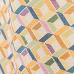 Zware Gobelinstof - Vierkante geometrische motief - Textiel