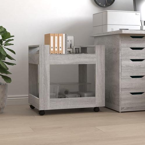 vidaXL Bureaukastje 60x45x60 cm bewerkt hout grijs sonoma, Huis en Inrichting, Kasten | Ladekasten, Nieuw, Verzenden