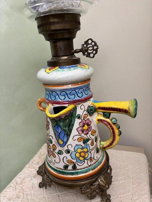 Decoratief keramisch lichtobject uit Caltagirone –, Antiek en Kunst, Curiosa en Brocante