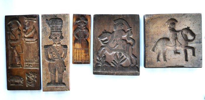 Plank (5) - Hout - Speculaasplank, Antiek en Kunst, Curiosa en Brocante